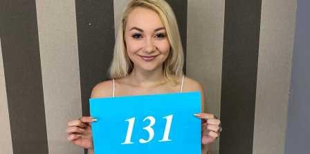 Czech Sex Casting Sweet titted blonde fed some cock