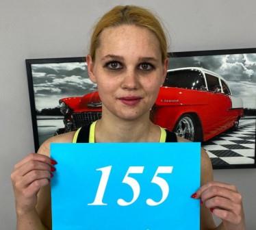 Czech Sex Casting Blonde petite girl in a casting