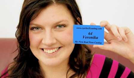 Czech Sex Casting Veronika’s first porn casting