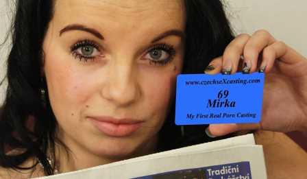 Czech Sex Casting Mirka at her first porn casting