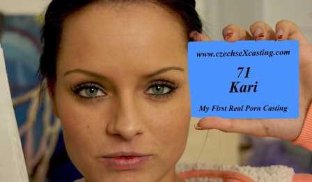 Czech Sex Casting Kari at her first porn casting