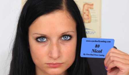 Czech Sex Casting Nicol’s first porn casting