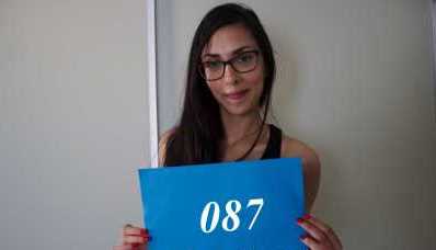 Czech Sex Casting Ashely Ocean at her first porn casting