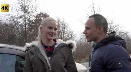 Czech Hitchikers A lot of cum for blonde hitchhiker