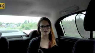 Czech Hitchikers A nerd with nice fake boobs