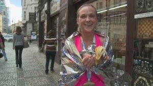 Czech Street 85 Prague marathon girl