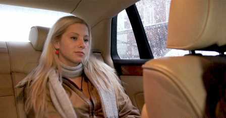Czech Hitchikers Gas station quickie with blonde teen