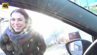 Czech Hitchikers Outdoor quickie with smiling teen