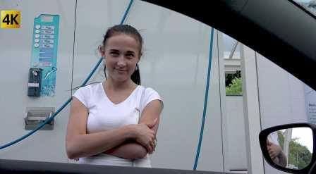 Czech Hitchikers She gets fucked after cleaning the car!