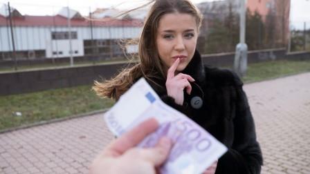 Public Agent Sexy minx hot mouth filled with cum