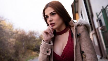 Public Agent Italian Redhead in Red Panties