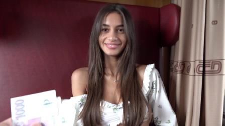 Brunette Prague Quickie - Czech Streets 145 A quickie on a fast train with an unfaithful beauty