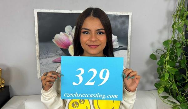 Czech Sex Casting E329 Cute and sexy Latina has no inhibitions