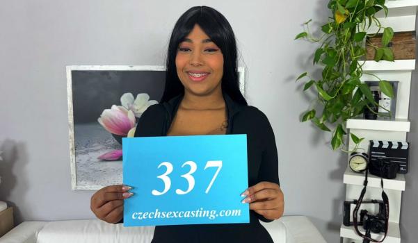 Czech Sex Casting E337 Busty latina with huge boobs has perfect curves 