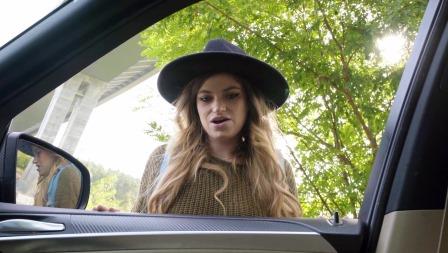 Public Agent Hitchhiker sucks big dick for ride