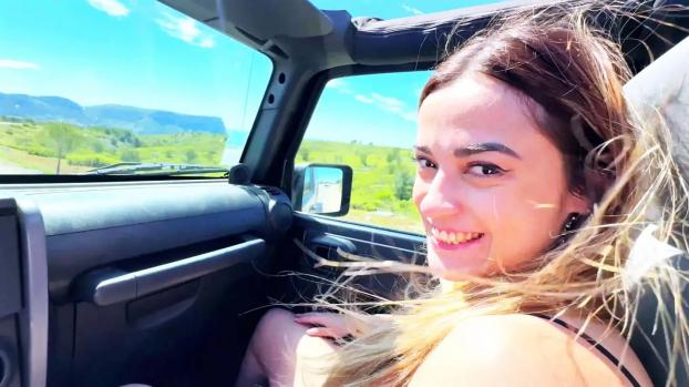 Jacquie Et Michel TV On a car ride Marta asks for a hard break