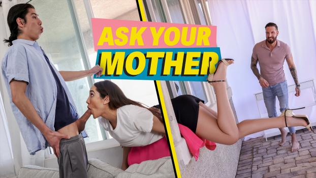 Ask Your Mother Lust Crazed MILF Chloe Amour Stuck and Wants Two Cocks
