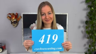 Czech Sex Casting E419 Hot blonde has cute tits