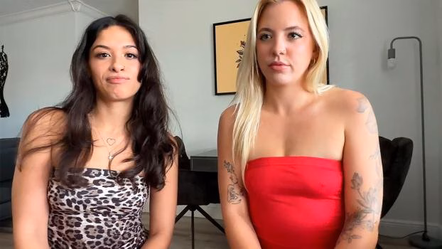 Household Fantasy Trying a Threesome With Teen Step Sisters